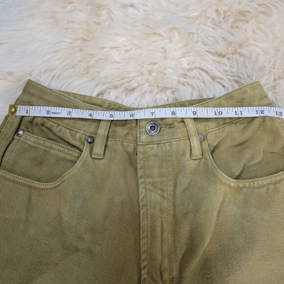 Union Bay Women's Olive Green Tapered High Waist Mom Jeans Size 7/8 - Picture 4 of 9